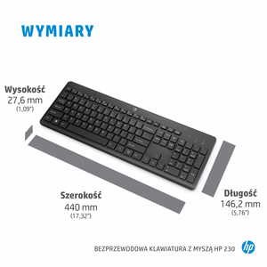 HP 230 беспроводная мышь + клавиатура