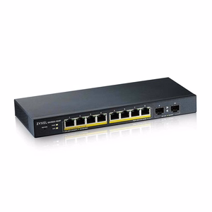 Zyxel GS1900-10HP Valdomas L2 Gigabit Ethernet (10/100/1000) Maitinimas per Eternetą (PoE) Juoda