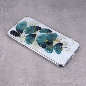 Auksinis Glam dėklas Samsung Galaxy S21 lapai