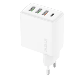 Dudao A5HEU 3xUSB-A 1xUSB-C PD 20W QC3.0 18W+ 2x12W wall įkroviklis - baltas