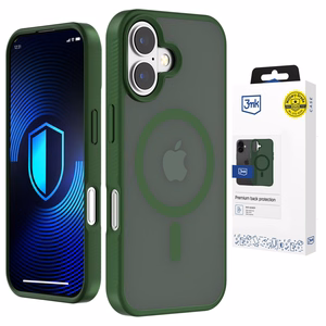 3mk Smoke MagCase для iPhone 16 зелёно-полупрозрачный