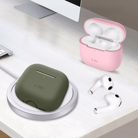 Tech-Protect silikoninis dėklas Apple AirPods 4 ausinėms - alyvinis