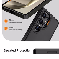 Rock Guard Touch Matte Series dėklas telefonui Samsung Galaxy S25 juodas