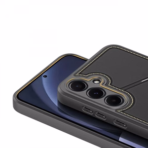Dėklas telefonui Dux Ducis Rafi II Samsung Galaxy S25 su stovu ir piniginė - juodas