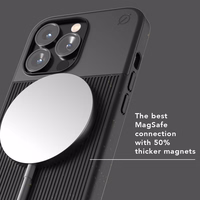 ATOM STUDIOS dėklas SPLIT WOOD FIBRE MAGSAFE IPHONE 13 PRO juodas