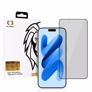 Grūdintas stiklas Tel Protect 10X Privacy Titanium skirtas Iphone 17 Air