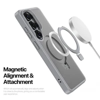 Dėklas Dux Ducis Yind Magnetic Stand Samsung S948 S26 Ultra pilkas