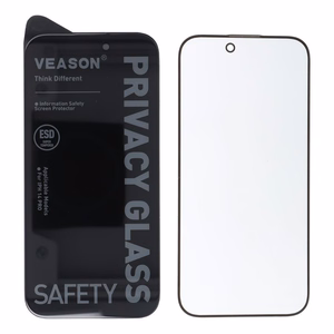 6D Pro Veason Privatumo stiklas (m) - skirtas Iphone 15 Pro juodas (m)