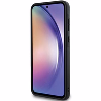 Hello Kitty Metal Logo Kitty Head dėklas telefonui skirtas Samsung Galaxy A55 - juodas