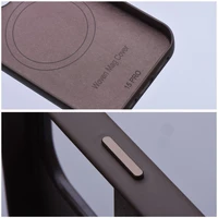 WOVEN MAG COVER dėklas suderinamas su MagSafe IPHONE 13 Pro - šviesiai rudas