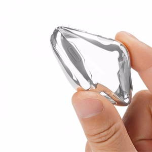 Dėklas Dux Duxis "Samo" skirtas Apple Watch 7 45mm sidabrinis (kartu su LCD apsauginiu stikliuku)