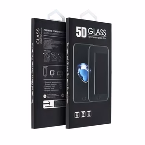 5D pilno klijų grūdintas apsauginis stiklas – iPhone 12 / 12 Pro juodas