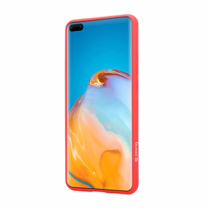 Crong Color Cover dėklas, skirtas Huawei P40 Pro, raudonas