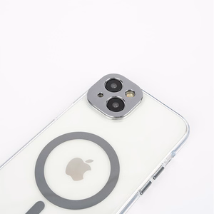 Moshi iGlaze MagSafe dėklas, skirtas iPhone 15, skaidrus su „Meteorite Gray“ spalvos detalėmis