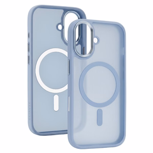 Liavec Cloudy Case with Metal Camera Frame for Iphone 17 blue (Camera Control Button)