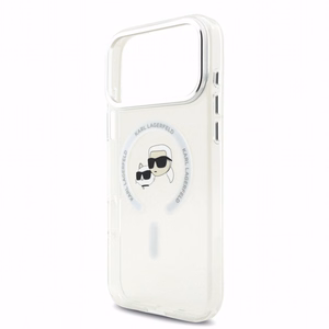 Dėklas Karl Lagerfeld IML K&CH Heads Metal Frame MagSafe Apple iPhone 18 Pro