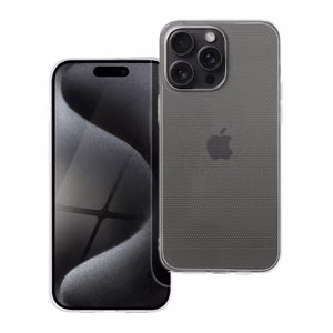 Case for iPhone 15 PRO MAX Clear Case 2 mm Box transparent