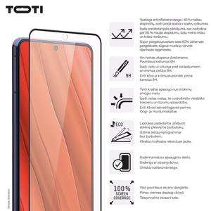 PREMIUM visą ekraną dengiantis 3D grūdinto stiklo apsauginis stikliukas Samsung Galaxy S25 Ultra