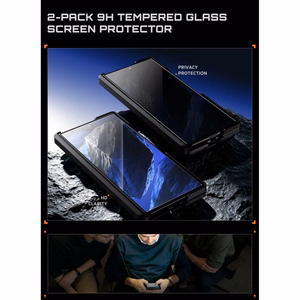 „Supcase UB Aero MagSafe“ 2 dalių dėklo ir privatumo apsauginio stiklo rinkinys, skirtas „Samsung Galaxy Z Fold 8 Ultra“ – juodas