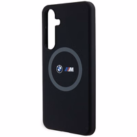 BMW M Silikoninis spausdintas žiedas Magnetinis dėklas telefonui Samsung Galaxy S24+ - juodas