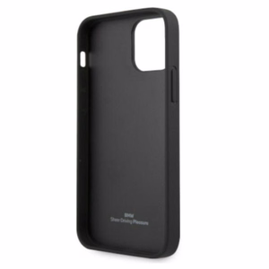 BMW Odinis išlenktas perforuotas dėklas iPhone 12 Pro Max - raudonas