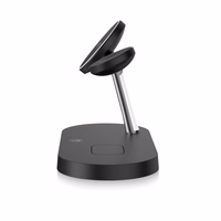 Tech-Protect A12 3in1 MagSafe indukcinis įkroviklis išmaniajam telefonui / ausinėms / išmaniajam laikrodžiui - juodas