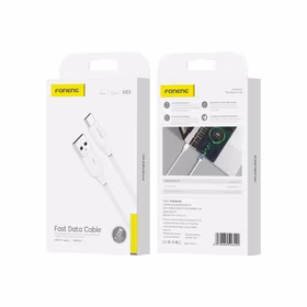 FONENG laidas X63 USB-C 2.1A 1M baltas