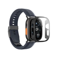 AmazingThing Radix Glass Screen Protector with Case for Apple Watch UItra 3 49mm - Black