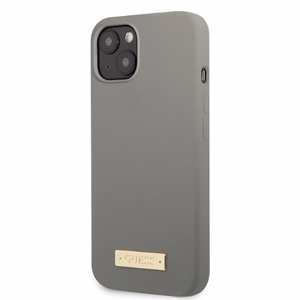 Dėklas telefonui iPhone 13 mini 5.4 - pilkas Silikoninė Logo plokštelė MagSafe