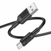 Borofone Kabel BX111 Feliz (m) - USB iki Type C - 3A 1 metras juodas