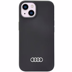 Audi силиконовый чехол iPhone 14 6.1" чёрный/чёрный хардкейс AU-LSRIP14-Q3/D1-BK