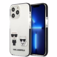 Karl Lagerfeld KLHCP13LTPEKCW iPhone 13 Pro / 13 6.1" kietas dėklas baltas/baltas Karl&Choupette