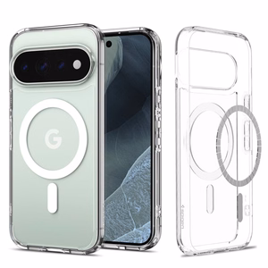 Spigen Ultra Hybrid Mag MagSafe dėklas, skirtas Google Pixel 11 Pro, skaidrus / baltas