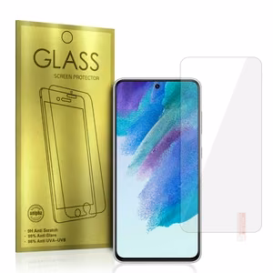Apsauginis stiklas auksinės spalvos SAMSUNG GALAXY S21 FE