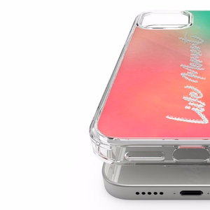 Ringke Fusion Design dėklas su TPU buferiu iPhone 12 Pro Max rožinis-žalias (GNAP0028)