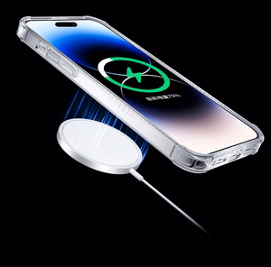 Kingxbar PQY Go Out Series magnetinis dėklas iPhone 14 Plus MagSafe - lazerinė spalva
