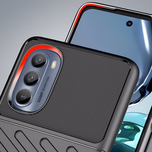 Thunder Case skirtas Motorola Moto G62 5G silikoninis apsauginis dėklas juodas