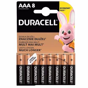 Duracell Basic MN2400 BL8 AAA Alkaline