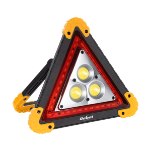 Multifunction workshop lamp with warning triangle