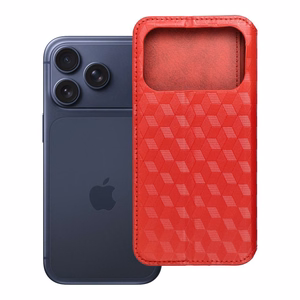 Flip case for iPhone 17 PRO MAX / 18 PRO MAX Cubic Book red
