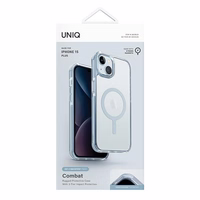 Uniq Combat Magclick įkrovimo dėklas telefonui iPhone 15 Plus / 14 Plus - šviesiai mėlynas
