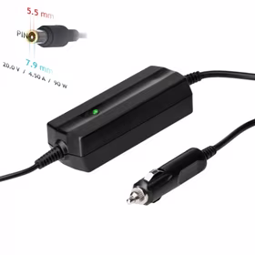 Automobilinis nešiojamojo kompiuterio pakrovėjas Akyga AK-ND-39 (20V / 4.5A 90W 7.9 x 5.5mm + pin) LENOVO 1.2m