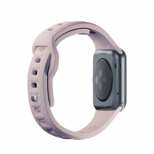 38/40/41/42 mm Latte (small) - 3mk Silicone Watch Strap for Apple