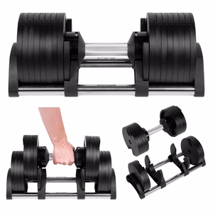 REBEL ACTIVE Cast iron automatic dumbbell 36kg, 2kg increments