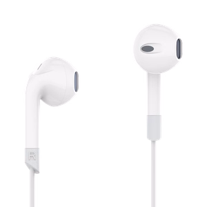 Kruger&Matz C2 į ausis įdedamos USB-C ausinės su mikrofonu, baltos
