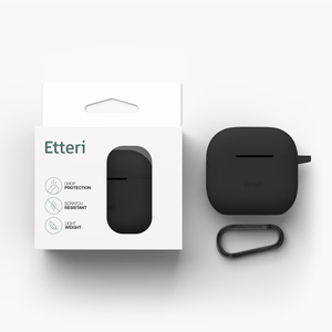 Etteri silikoninis dėklas, skirtas AirPods 3 juodas