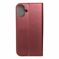 SMART MAGNETO knygos dėklas IPHONE 16 Plus bordo