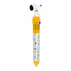 Snoopy Lazy Days automatinis 10 spalvų tušinukas su 3D figūrėle
