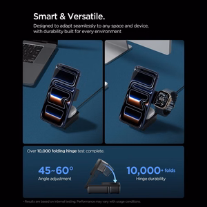 "Spigen Essential Qi2.2 25W 3in1 MagSafe" magnetinis belaidis įkroviklis - juodas