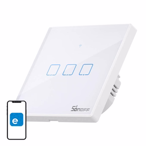 Умный выключатель Sonoff T2 EU TX WiFi + RF 433 (3-канальный) обновлённый
